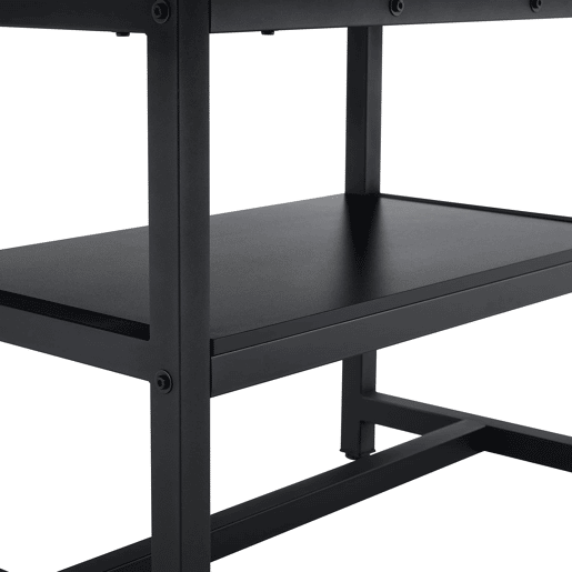 Conjunto de mesa e cadeiras 160x90x76 cm - Mesa retangular com prateleira multifuncional e 6 cadeiras de couro branco - Branco, Madeira Conjunto de mesa e cadeiras 160x90x76 cm - Mesa retangular com prateleira multifuncional e 6 cadeiras de couro branco - Branco, Madeira