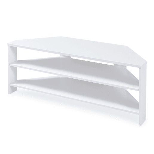 Mesa de TV Berg biselada 110x36x42 cm branco en.casa