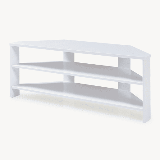 Mesa de TV Berg biselada 110x36x42 cm branco en.casa