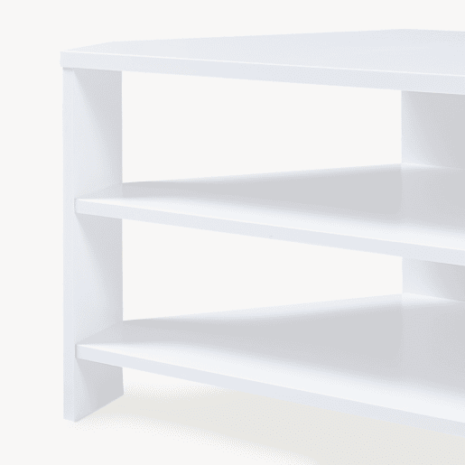 Mesa de TV Berg biselada 110x36x42 cm branco en.casa