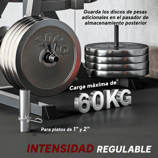 SPORTNOW Máquina de Extensão e Flexão de Pernas Ajustável com Carga de Discos para Treino de Glúteos Coxas e Panturrilhas para Ginásio em Casa SPORTNOW Máquina de Extensão e Flexão de Pernas Ajustável com Carga de Discos para Treino de Glúteos Coxas e Panturrilhas para Ginásio em Casa