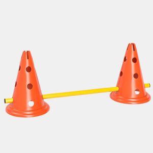 PawHut Kit de Agilidade para Cães Barreiras de Obstáculos para Treino de Coordenação 8 Cones de 30 cm de Altura 4 Barras de 80 cm e Bolsa de Transporte para Desporto e Animais de Estimação