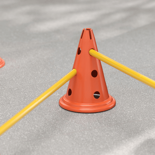 PawHut Kit de Agilidade para Cães Barreiras de Obstáculos para Treino de Coordenação 8 Cones de 30 cm de Altura 4 Barras de 80 cm e Bolsa de Transporte para Desporto e Animais de Estimação