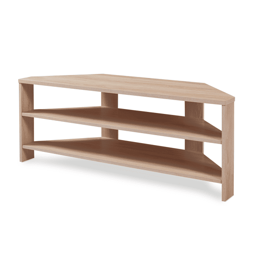 Mesa de TV Berg biselada 110x36x42 cm aspeto carvalho en.casa
