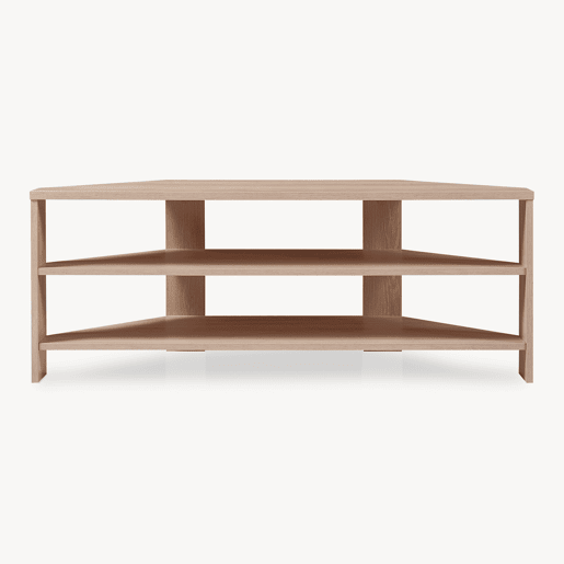 Mesa de TV Berg biselada 110x36x42 cm aspeto carvalho en.casa