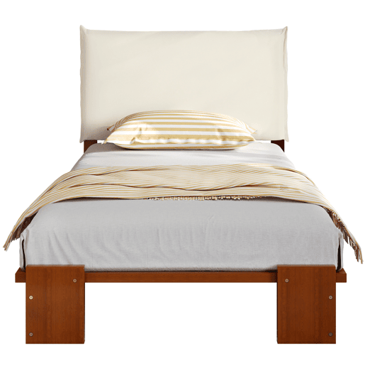 Cama juvenile,cama de solteiro de madeira maciça 90x200 cm,castanho