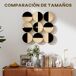 Decoración de Pared Plástico, MDF HOMCOM, hogar - decoración Decoración de Pared Plástico, MDF HOMCOM, hogar - decoración Negro