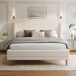 Cama de matrimonio de tela Cama de matrimonio de tela Blanco