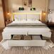 Cama de matrimonio de lino 151x219 Cama de matrimonio de lino 151x219 Beige