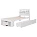 Cama juvenile de madera de pino 94x207 Cama juvenile de madera de pino 94x207 Blanco