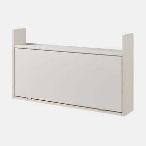 Secretária dobrável Rautalampi com prateleira 83x48x15 cm Bege en.casa