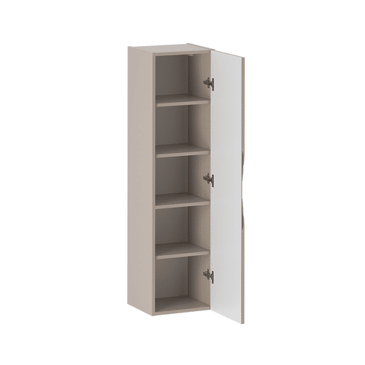 Móvel de toucador individual Tao Cachemire com lavatório embutido e pedestal de 60cm