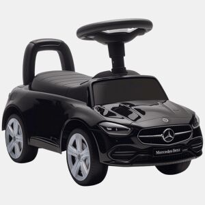 AIYAPLAY Carro Andador para Crianças de 18-36 Meses Mercedes-Benz Classe C Carro de Passeio com Buzina Volante Sons de Motor e Espaço de Armazenamento 65x28x39 cm Preto