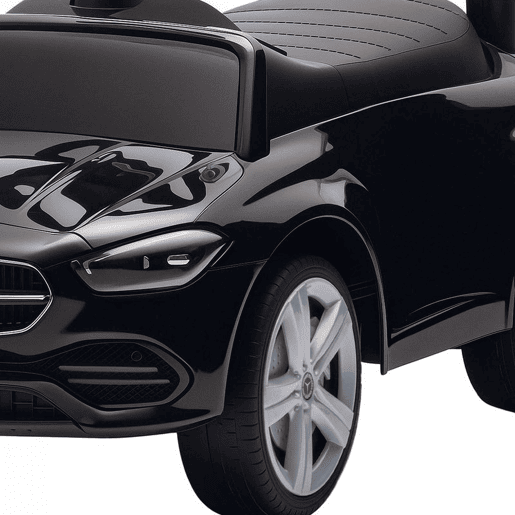 AIYAPLAY Carro Andador para Crianças de 18-36 Meses Mercedes-Benz Classe C Carro de Passeio com Buzina Volante Sons de Motor e Espaço de Armazenamento 65x28x39 cm Preto
