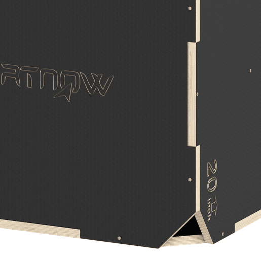 SPORTNOW Caixa Pliométrica de Madeira 3 em 1 Plataforma de Caixa Pliométrica com 3 Alturas Diferentes Alças Sem Cantos Treino de Salto Força em Casa Ginásio e Exterior 76x61x51 cm Preto