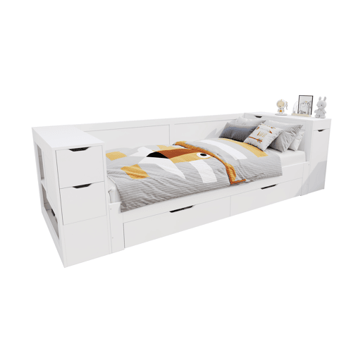 cama juvenil,cama de solteiro de mdf 90x200 cm,branco cama juvenil,cama de solteiro de mdf 90x200 cm,branco