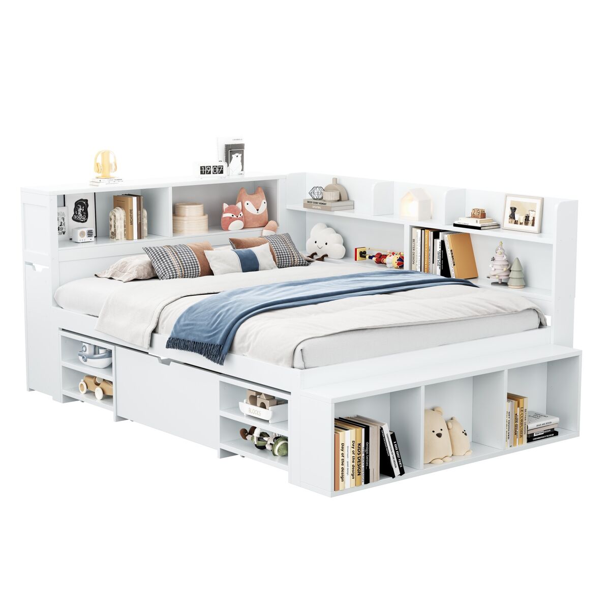 Cama juvenile de mdf 159x244