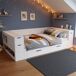 Cama juvenile de mdf 145x264 Cama juvenile de mdf 145x264 Blanco