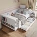 Cama juvenile de mdf 145x264 Cama juvenile de mdf 145x264 Blanco
