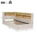 Cama individual de terciopelo 110x225 Cama individual de terciopelo 110x225 Beige