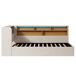 Cama individual de terciopelo 110x225 Cama individual de terciopelo 110x225 Beige