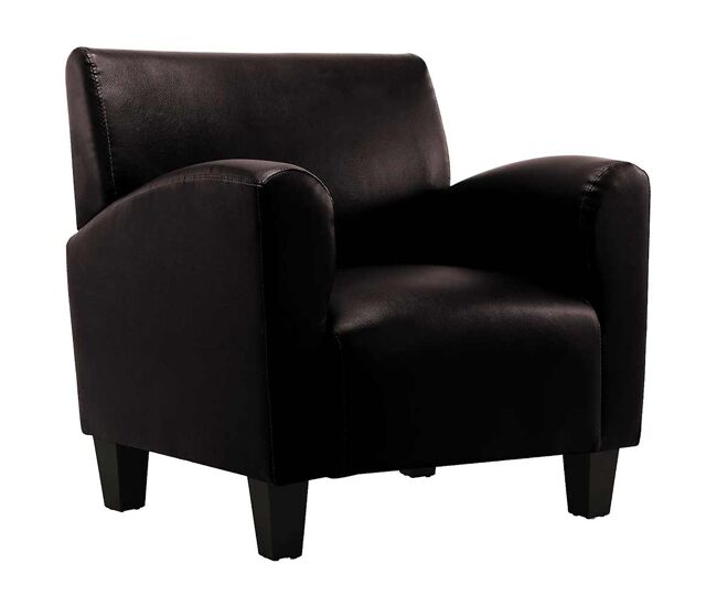 Vidaxl sillón de cuero artificial marrón oscuro