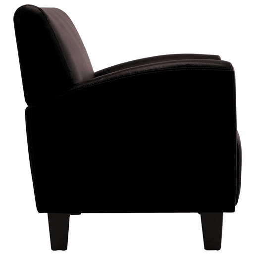 vidaXL Poltrona couro artificial castanho-escuro vidaXL Poltrona couro artificial castanho-escuro