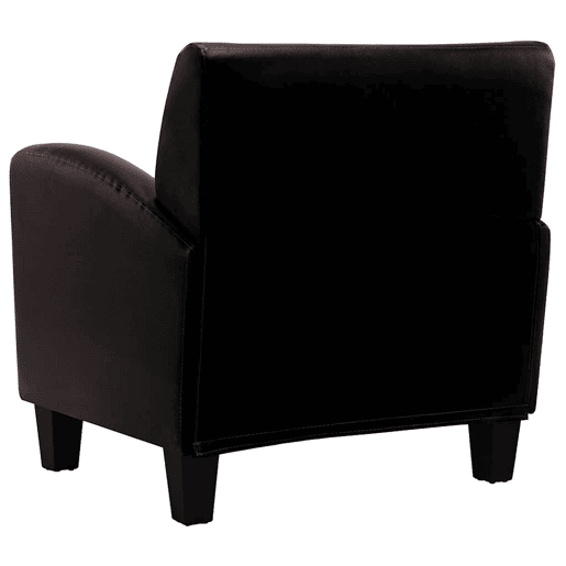 vidaXL Poltrona couro artificial castanho-escuro vidaXL Poltrona couro artificial castanho-escuro
