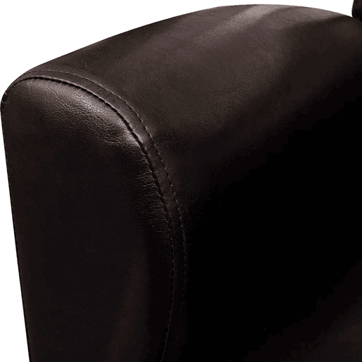 vidaXL Poltrona couro artificial castanho-escuro vidaXL Poltrona couro artificial castanho-escuro