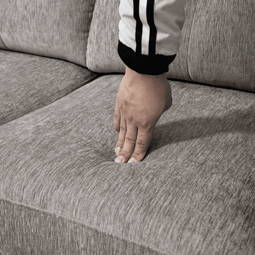 HOMCOM Sofá Chaise Longue Sofá em Forma de L Estofado em Poliéster Sofá de Canto Reversível com 3 Almofadas e Pés de Madeira para Sala de Estar Carga Máxima 180 kg 186x130x84 cm Marrom Acizentado