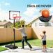 Canasta de Baloncesto Acero, PC SPORTNOW Canasta de Baloncesto Acero, PC SPORTNOW Rojo