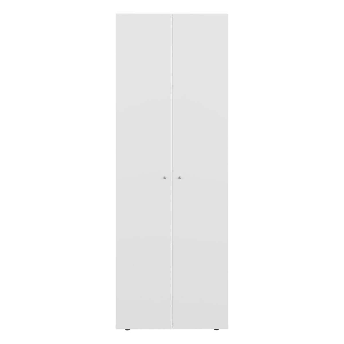 Armario World alto 2 puertas con estantes y almacenaje vertical Blanco