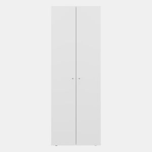 Armário Alto World de 2 Portas com 4 Prateleiras, Móvel de Armazenamento Vertical Independente para Quarto