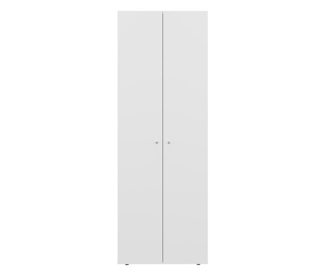 Armario alto world de 2 puertas con 4 estantes, mueble de almacenamiento vertical independiente para dormitorio