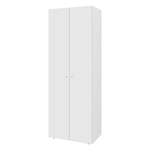 Armário Alto World de 2 Portas com 4 Prateleiras, Móvel de Armazenamento Vertical Independente para Quarto