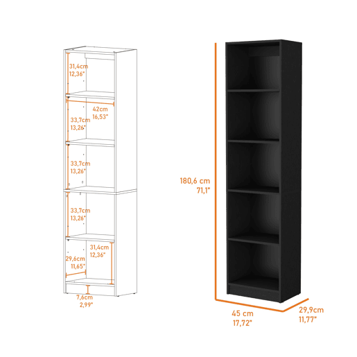 Armário Alto World de 2 Portas com 4 Prateleiras, Móvel de Armazenamento Vertical Independente para Quarto