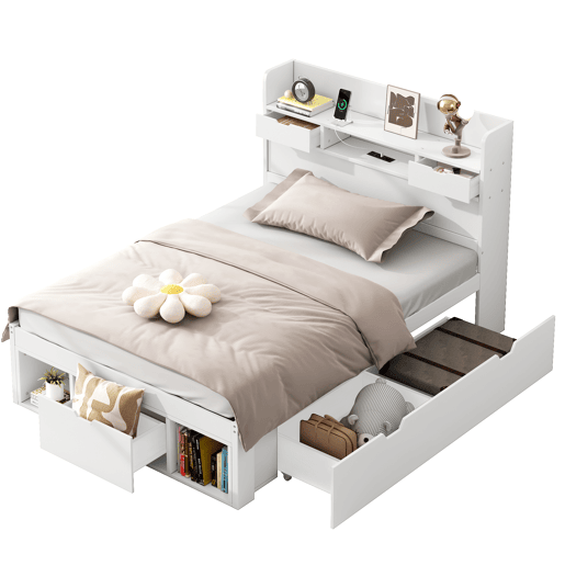 cama juvenil,cama de solteiro de madeira de pinho 90x200 cm,branco cama juvenil,cama de solteiro de madeira de pinho 90x200 cm,branco