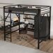 Cama alta de metal Cama alta de metal Negro