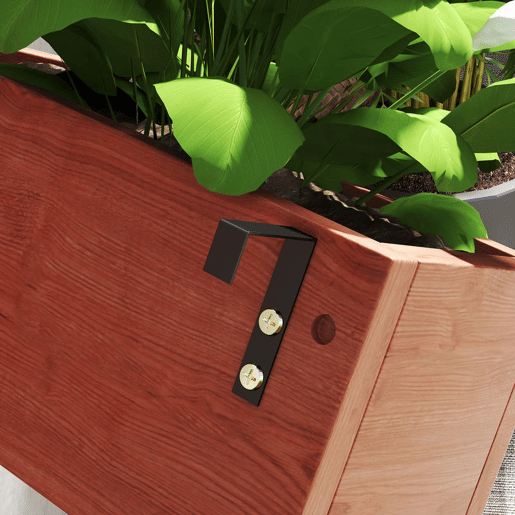 Outsunny Floreira de Parede com Treliça Floreira Vertical de Madeira com 4 Vasos Móveis e Orifício de Drenagem para Jardim Varanda Pátio 60x16x80 cm Castanho