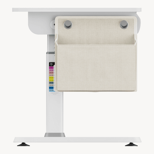 Secretária infantil Kuosa regulável em altura aço 120x60 cm cinzento  branco en.casa