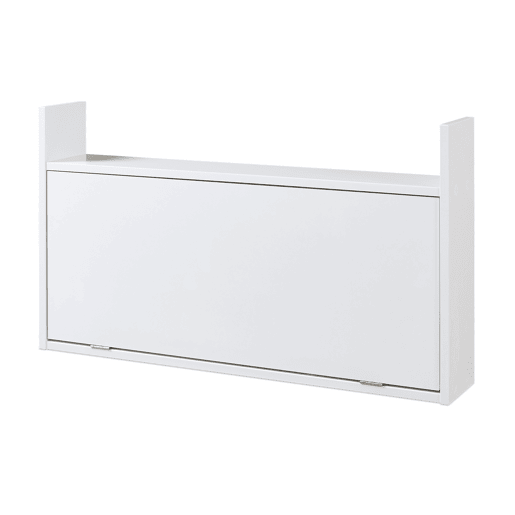 Secretária dobrável Rautalampi com prateleira 83x48x15 cm Branco en.casa Secretária dobrável Rautalampi com prateleira 83x48x15 cm Branco en.casa