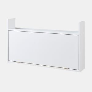 Secretária dobrável Rautalampi com prateleira 83x48x15 cm Branco en.casa