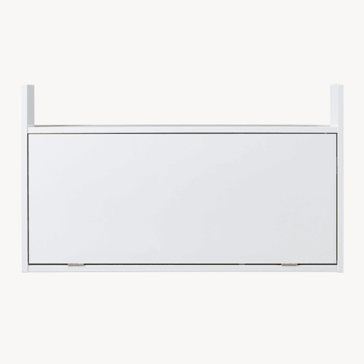Secretária dobrável Rautalampi com prateleira 83x48x15 cm Branco en.casa Secretária dobrável Rautalampi com prateleira 83x48x15 cm Branco en.casa