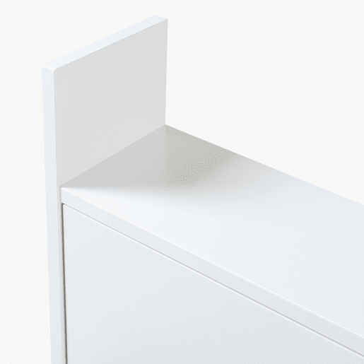 Secretária dobrável Rautalampi com prateleira 83x48x15 cm Branco en.casa Secretária dobrável Rautalampi com prateleira 83x48x15 cm Branco en.casa