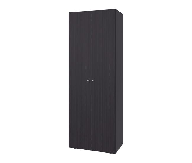 Armario alto de 2 puertas, mueble de almacenamiento funcional para dormitorio estilo moderno