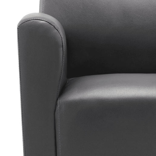 vidaXL Poltrona em couro artificial cinzento