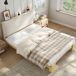 Cama juvenile de madera maciza 145x208 Cama juvenile de madera maciza 145x208 Natural