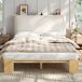 Cama juvenile de madera maciza 145x208 Cama juvenile de madera maciza 145x208 Natural