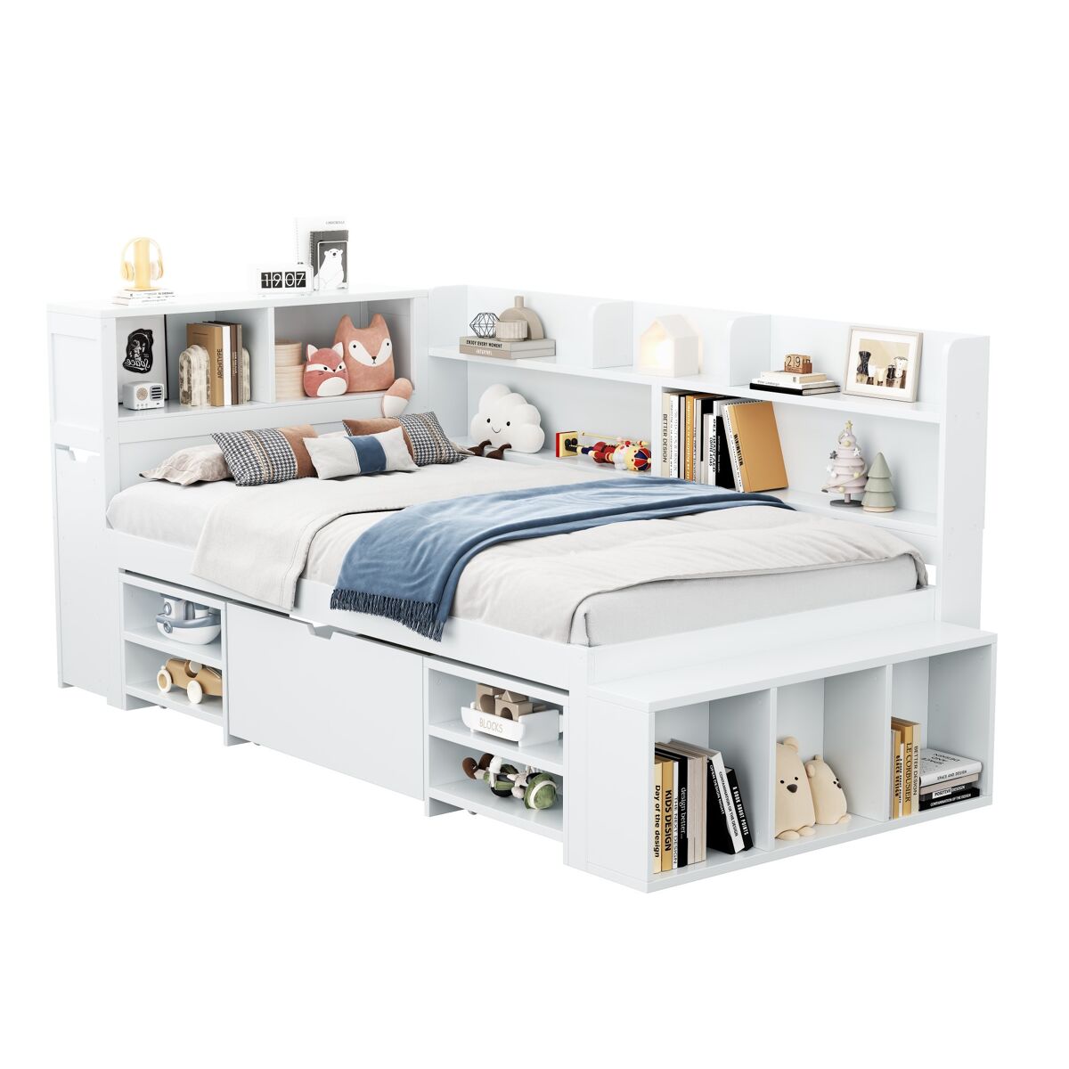 cama juvenil de mdf 109x244