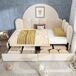 Cama individual de terciopelo Cama individual de terciopelo Beige